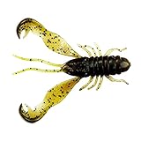 LMAB Finesse Filet Craw 4 cm, 7 cm, 10 cm - Gummiköder Angelköder - Gummi-Krebs für: Zander, Barsch, Hecht & Forelle - Zanderköder Barschköder - Kunstköder Creature Bait