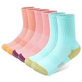 OFFCUP Sneaker Socken, 3 Paar Wandersocken Damen, Atmungsaktiv Tennissocken Damen Trekkingsocken Baumwolle Laufsocken Weich für Trekking, Outdoor und Sport (39-43)