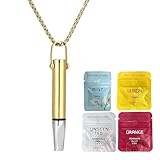 Raucherentwöhnung Hilfsmittel Halskette mit 12 Aromatherapie Nikotinfreie Widerstandsfilter für Atemtraining & Entspannung, Anxiety Stressabbau Erwachsene, Premium Rauchfrei mit Echtem Rauchgefühl