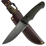 SK Wild Ones® Outdoor Messer Survival - Jagdmesser Feststehende Klinge - Survival Messer Outdoor Griff aus Micarta - Outdoormesser Feststehend - Aus 440C-Stahl Survival Knife für Camping Tyr