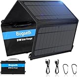 Bogseth 21W Solarpanel Faltbar mit 2 USB Anschluss Wasserdichtes Tragbares Solarladegerät für Handy,IPX4 Solar Panel Outdoor，Camping Solar Charger für iPhone Smartphone Tablets usw