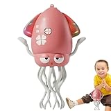 doyandader Electric Dancing Octopus Toy,Elektrisch Tanzender Oktopus Spielzeug, Tanzenden Oktopus Baby Spielzeug Mit LED-Lichtern Und Musik, Leuchtendes Badespielzeug, Für Mädchen