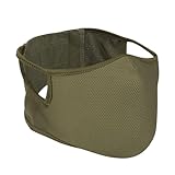 Qavctw Taktische Schießmaske, faltbar, Airsoft Silikonmaske, atmungsaktiv, freies Ohr, Outdoor, halbes Gesicht, Netz, Militärmaske für Schießen, Reiten, Klettern, Paintball, Jagd, Spiel