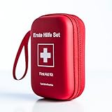 Erste Hilfe Set klein + Nachfüllpack + Stripes - Sanitäter Kreation - Taschenformat - Outdoor - Kinder - Fahrrad - Rucksack