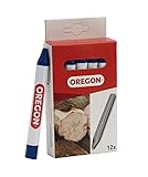 Oregon Makierkreide; Professionelle 6-Seitige Kreidemarker, Schreiben auf Holz, Metall, Stein, Beton, Fliesen, Keramik, Kunststoff, Glas & Mehr, 12er-Pack, Blau (295360)