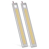 GZV 12V LED Lampe Wohnmobil – 12 Volt Lampen für Campingbus, 12V LED Streifen & Innenbeleuchtung, 4000K 12V Leuchten für Auto, Van, Caravan, Boot(2er Pack, silber)