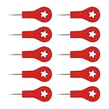 10pcs Rote Holzschubstifte Für Kreative Wanddekoration Safe Bürohäuser Verwenden Einfache Installation Pushpins Dekorative Kartenstifte