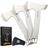 Valkyrie. Multifunktionales Set aus 3 Wurfäxte - 3 Edelstahl Outdoor Beilen mit Nylonscheiden - ideal für präzise Axtwerfen, Bushcraft, Camping und Survival
