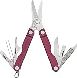 Leatherman Micra - Edelstahl-Schlüsselanhänger Multi-Tool mit Federschere und 9 Werkzeugen - Tiefschwarz