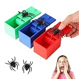 GUTERTOP 3 Stück Spider Scare Prank Box, Spinne Prank Artikel, Spinnenbox Scherzartikel für Frau und Mann Kinder Erwachsene Party Favors Gifts