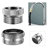 Metall Wasserhahnadapter, Wasserhahn Adapter, Adapterset Für Wasserhahn Zum Anschluss Eines Gartenschlauchs, (2× 2.7 cm, 1.2× 2.4 cm) Wasserhahngewindeadapter Für Küche, Badezimmer, Waschbecken