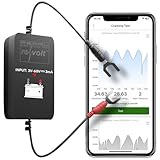 Lescars Batteriewächter: Kfz-Batterie-Wächter mit Bluetooth, App, für Batterien mit 6-48 Volt (Auto Batteriewächter, 12V Bluetooth, Starthilfe)
