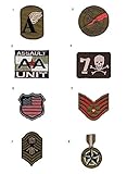 8 besticktes Militär Patches zum Bügeln - REF.5125-U8
