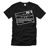 Pzf 3 Panzerfaust Bundeswehr Panzerabwehr Fun Humor Waffe T-Shirt #26041, Größe:M, Farbe:Schwarz