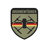 Copytec Patch Drohenführer Drohne Deutschland Pilot Abzeichen Tarn Sport 75x65mm#36753