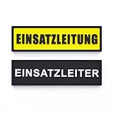 Patch Force - Einsatzleitung Rubber Patch (farbig) in den Maßen 15cm x 4cm - Für Polizei, Feuerwehr, Bundeswehr und Einsatzleiter - Zum Anbringen auf Jacke, Weste, Uniform, Rucksack, Tasche