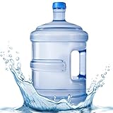 XJKLBYQ 5l Wasserflasche, mit Schraubenkappe, wiederverwendbarer Wasserbehälter mit einfachem Griffgriff, BPA -freier Wasserkrug für Zuhause oder Camping, Wasserspeicherbehälter