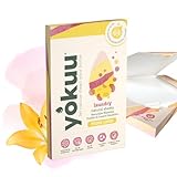 YOKUU Probiotische Waschmittel Blätter | 64 Ladungen | Frische Bettwäsche | Ökologische Waschblätter Schwarze & Weiße Wäsche | Ultra-Konzentrierte, Vordosierte & Wasserlösliche Reisewaschmittel