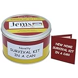 Scherzartikel Überlebensausrüstung „Survival Kit In A Can“, humorvolles Geschenk, Einweihungsgeschenk zum neuen Haus, Wohnung, Geschenk und Karte in e...