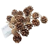 Anneome 1satz Lichterkette Mit Tannenzapfen-design Festliche Dekoration Für Weihnachten Batteriebetrieben Vielseitig Einsetzbar Für Innen Und Außenbereich Sicher Für Haustiere
