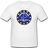 European Union Mali Training Mission Bundeswehr EU - T Shirt #8197, Größe:S, Farbe:Weiß