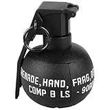 Gunyoo M67 Granate Spielzeug Kunststoff Handgranaten Spielzeug für Outdoor CS Spiel Cosplay Requisiten Geschenk 14+ (Schwarz)