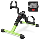 Pedaltrainer, Mini-Schreibtisch-Zyklus mit LCD-Monitor, zusammenklappbar, Schwarz / Grün