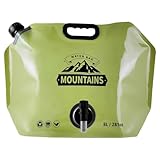 Wasserspeicherbeutel Für Camping,8 Liter faltbares Wasserreservoir - Wasserdichter Trinkbeutel Mit Verstellbarem Auslauf Für Wanderungen Reisen Radfahren Rucksack Auto Picknick