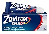 Zovirax Duo Creme mit der Zweifach-Wirkformel bei Lippenherpes: Stoppt die Virenvermehrung und kann die Bläschenbildung verhindern. 5 % Aciclovir und 1 % Hydrocortison. Herpescreme. 2 g Packung