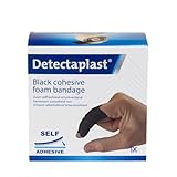 Detectaplast Wundverband, selbstklebender Verband für Wunden und Verletzungen, wasserfeste Pflaster Rolle für den Umgang mit Lebensmitteln, super elastisch, 6cm x 4,5m