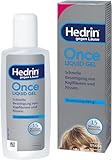Hedrin Once Liquid Gel - Schnelle Hilfe bei akutem Läusebefall, Läuse und Nissen auf physikalische Weise bekämpfen, ohne den Einsatz von Pestiziden, klinisch belegte Wirksamkeit, 15-minütige Anwendung