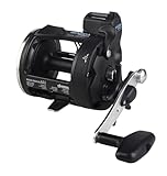 Okuma MA-30DLX Magda Pro Line Counter Levelwind Trolling Rolle, klein, schwarz/Silber