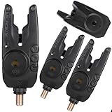 Fox Mini Micron X + Hardcases 3+1 - Bissanzeiger Set zum Karpfenfischen, Funkbissanzeiger, Bissmelder für Karpfen