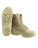 Tactical Boot mit YKK-Zipper,45 EU,Khaki