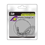DAIWA Prorex Titanium Stahlvorfach 0 2m Mit Wirbel und Karabiner 17925-712