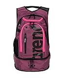 ARENA Fastpack 3.0 Sportlicher Rucksack für den Strand, das Fitnessstudio und den Sport, Reisetasche aus Wasserabweisendem Stoff mit Gepolsterten Schultergurten, Schuh- und Nasskleiderfach, 40 Liter