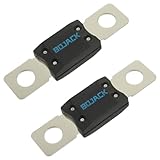 BOJACK MEGA/AMG Hochstromsicherung Bolt-on Sicherung 50A Ampere für PKW, LKW, Baufahrzeuge, Busse, Wohnwagen (Packung mit 2 ANM-Sicherungen 50A)