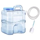 Wasserspeicherbehälter | Großer Wassertank 10 Liter | Robuster Eimer in Lebensmittelqualität mit Wasserhahn für Pool Haus Garage Werkstatt