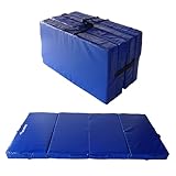 Gartenpirat Universal Bodenmatte blau 200x100x10 cm Sportmatte Kinder Weichbodenmatte 4-teilig klappbar