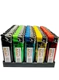 King Karan® Elektronisches Feuerzeug, 5 Farben, kindersicher, 50 Stück