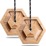 Bellaroca® | Hangboard Klettern, Fingerboard aus Holz Indoors und Outdoors, Kletterboard um den Klettergriff zu Stärken