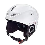 rueger-helmets RW-640 mit Lautsprecher Skihelm Snowboardhelm Ski Snowboard Skisport Bergsport, Größe:M (57-58), Farbe:Matt Weiß