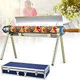 Solargrill, Solar-Campinggrill, tragbarer Herd, Campingkocher, Solarkocher, 1,5 l Campingkocher und Sonnenofen, faltbarer solarbetriebener Campinggrill, for Outdoor-Camping, Picknick, Wandern