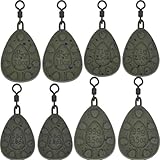 Paradox Fishing Karpfenblei Set 8 Stück - je 2X 56g/71g/85g/99g I Karpfenbleie Karpfen Blei Angel Blei Grundblei Karpfen Angeln - Angelzubehör Karpfen