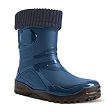 DEMAR Gummistiefel mit Wolle gefüttert Young FUR-2 (40, dunkelblau)