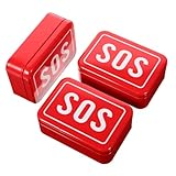 YARNOW 3 Stück Outdoor SOS Survival Box Teiliges Set wasserdichte Kompakte Notfall und Medizinbox für Camping Wandern und Reiseausrüstung Multifunktionale Aufbewahrung für