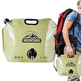 Wasserspeicherbeutel | Faltbare Trinkblase 8L,Hydrationsbeutel Mit Verstellbarem Zapfhahn Leckdicht Für Camping Wandern Radfahren Picknick Reise