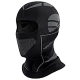 KMKANPO 1 Stück sturmhaube,fahrrad zubehör,sturmhaube motorrad,Motorradhelme liner,Skimaske Vollgesichtsmaske,Skimaske für Herren und Damen,für snowboard Outdoorsports Winter(schwarz grau)
