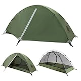 Underwood Aggregator Tent 1Persone 1 Mann Zelt fürs Wandern - EIN leichtes,wasserdichtes EIN Mann Zelt fürs Camping,einfach aufzubauenes kompaktes 1-Personen-Kuppelzelt, 3 Saisonen EIN Mann Zelt