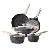 Kordisen Antihaft Kochgeschirr Set, 5 teilig Topf Pfannen Set, Gesundes und Ungiftiges Kochtopfsets, Induktion Kompatibel, PFOA und PFAS frei